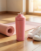 Coqueteleira Térmica com Misturador Hiddra 700ml - Rosa