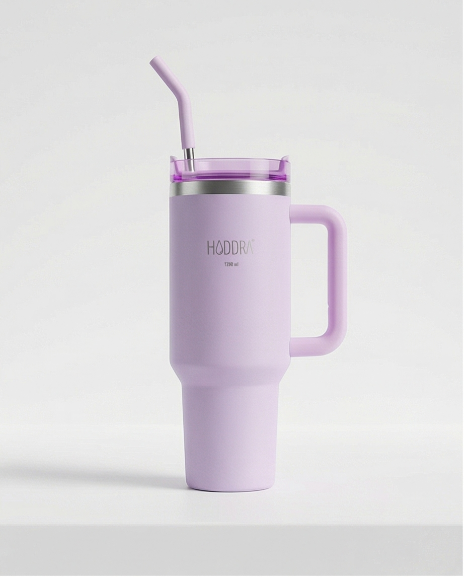 Copo Térmico com Canudo INOX Hiddra 1200ml - H580 Lilás