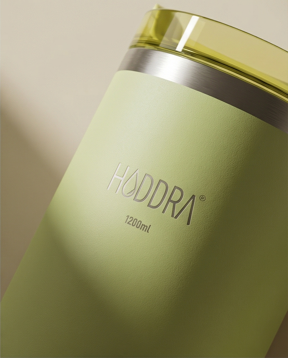 Copo Térmico com Canudo INOX Hiddra 1200ml - H580 Verde Claro