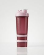 Coqueteleira com 2 Compartimentos 500ml Hiddra – ROSA
