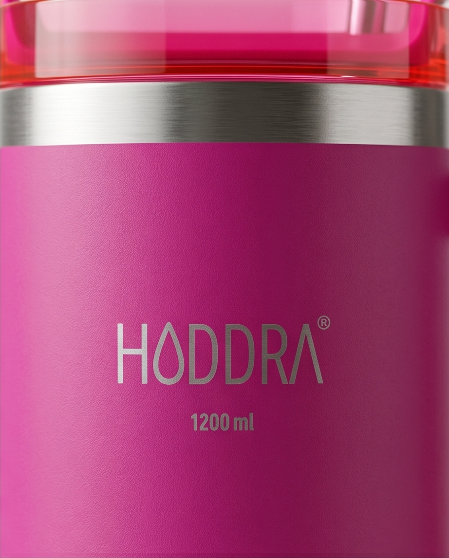 Copo Térmico com Canudo INOX Hiddra 1200ml - H580 Pink
