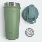 Coqueteleira Térmica Hiddra 600ml - HC610 Verde Militar