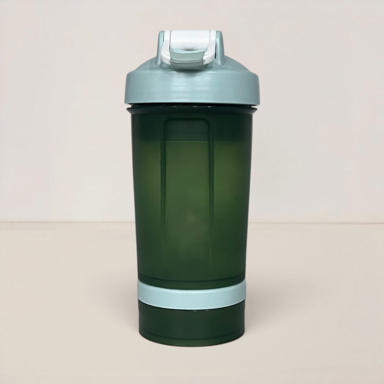 Coqueteleira com 2 Compartimentos 500ml Hiddra – VERDE