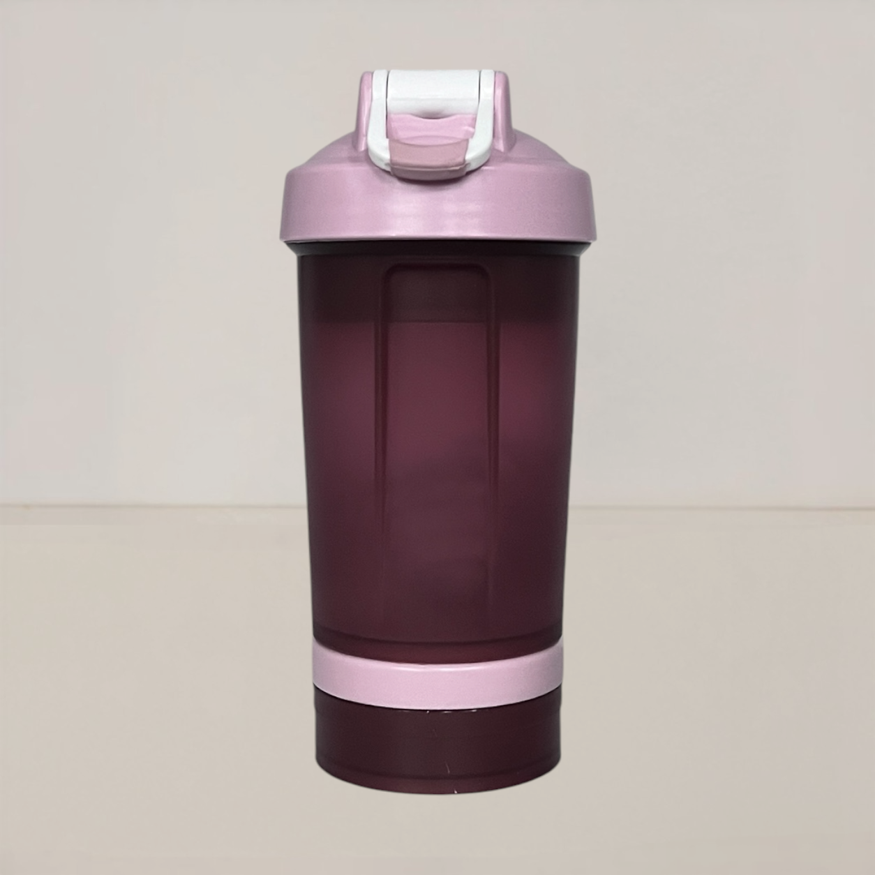 Coqueteleira com 2 Compartimentos 500ml Hiddra – ROSA