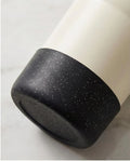 Protetor de Garrafa ou Copo Brilhante de Silicone Tamanho 7,5cm | Preto