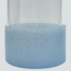 Protetor de Garrafa ou Copo Brilhante de Silicone Tamanho 7,5cm | Azul Claro