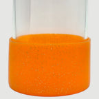 Protetor de Garrafa ou Copo Brilhante de Silicone Tamanho 7,5cm | Laranja