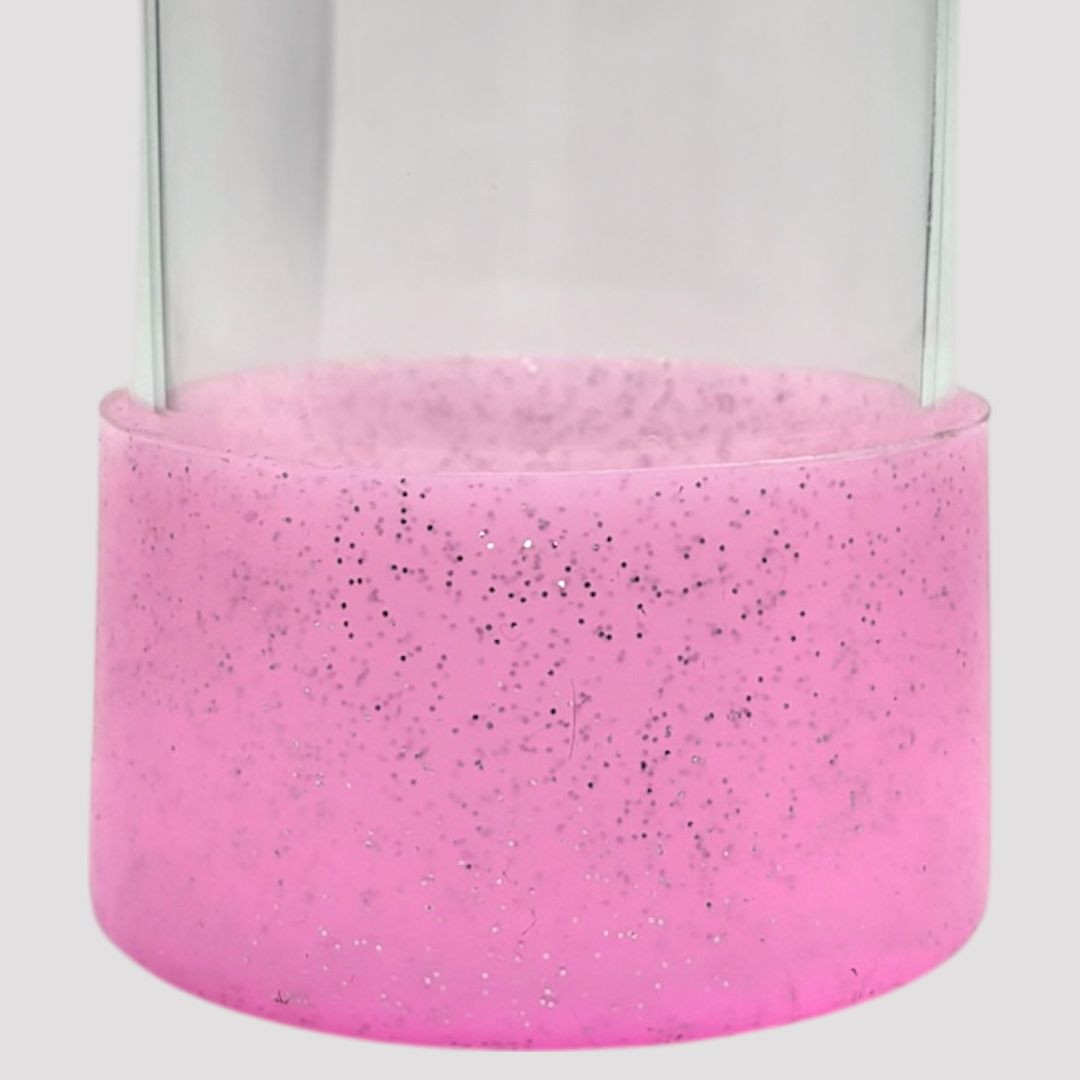 Protetor de Garrafa ou Copo Brilhante de Silicone Tamanho 7,5cm | Rosa