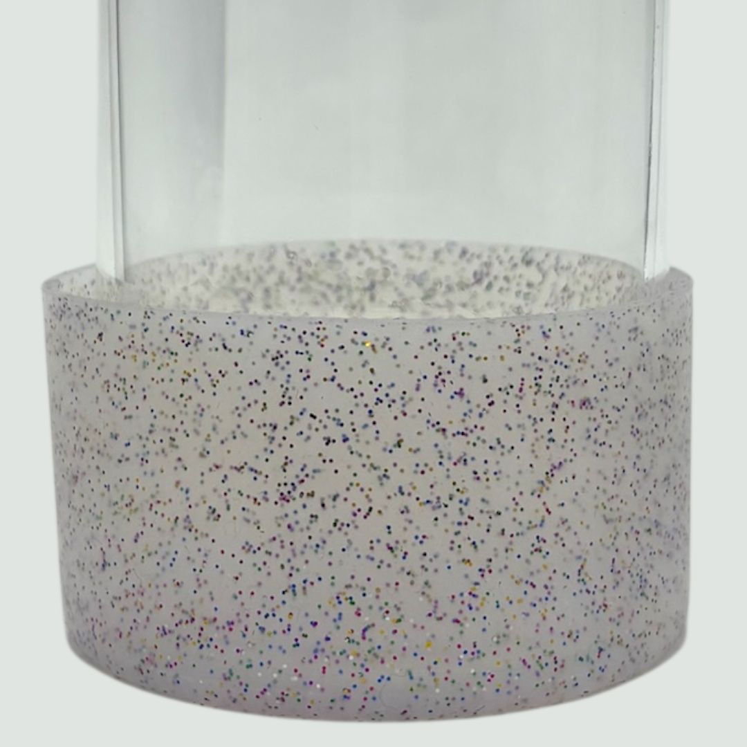 Protetor de Garrafa ou Copo Brilhante de Silicone Tamanho 7,5cm | Colorido