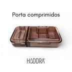 Porta Comprimidos 3 in 1 com Cortador e Macerador | Rosa