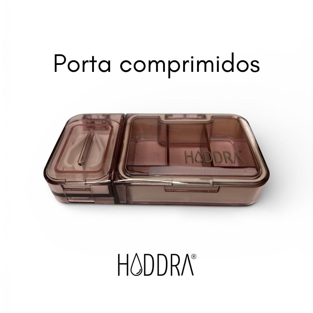 Porta Comprimidos 3 in 1 com Cortador e Macerador | Rosa