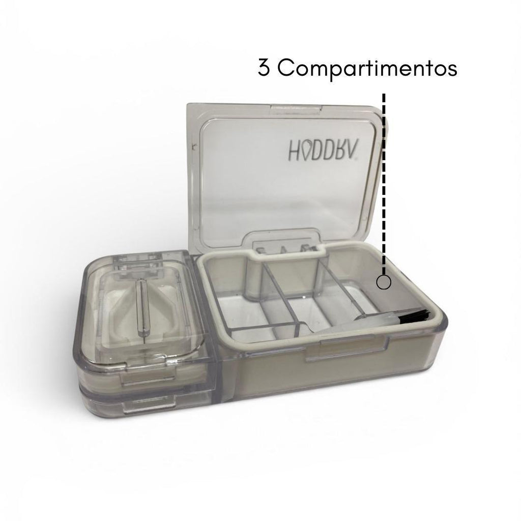 Porta Comprimidos 3 in 1 com Cortador e Macerador | Branco