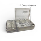 Porta Comprimidos 3 in 1 com Cortador e Macerador | Branco
