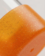 Protetor de Garrafa ou Copo Brilhante de Silicone Tamanho 7,5cm | Laranja