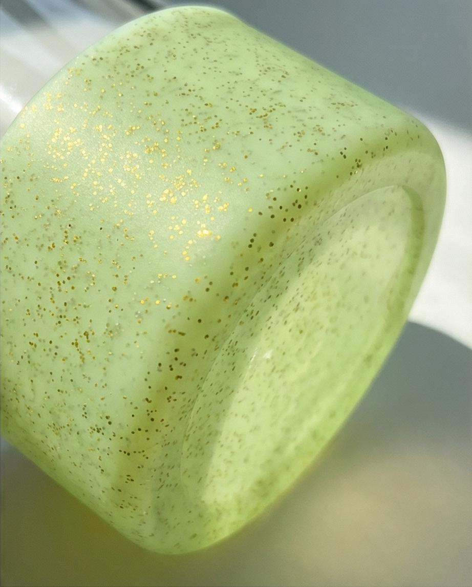 Protetor de Garrafa ou Copo Brilhante de Silicone Tamanho 7,5cm | Verde