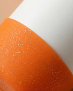 Protetor de Garrafa ou Copo Brilhante de Silicone Tamanho 7,5cm | Laranja