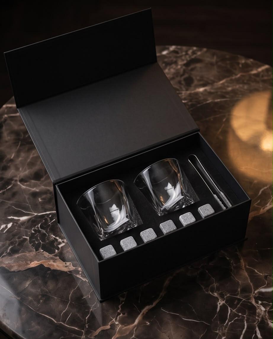 Copo de Vidro Kit Drink 9 Peças para Whisky e Bebidas