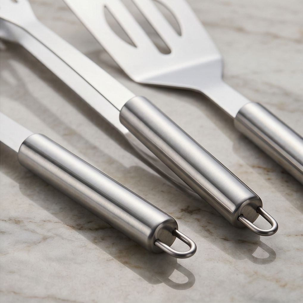 Kit Churrasco 9 Peças em Inox com Estojo