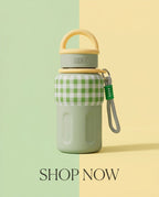 Garrafa Térmica Hiddra EDIÇÃO COPA DO MUNDO - 600ml | Xadrez Verde