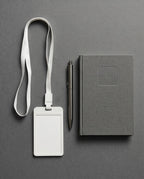 Porta Cartão/Crachá com Alça | Branco