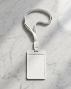 Porta Cartão/Crachá com Alça | Branco