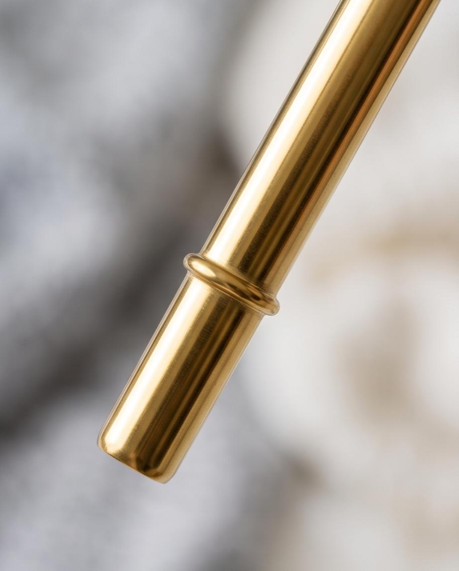 Canudo Metal 27cm para Garrafas e Quenchers | Dourado