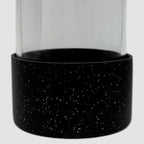 Protetor de Garrafa ou Copo Brilhante de Silicone Tamanho 7,5cm | Preto