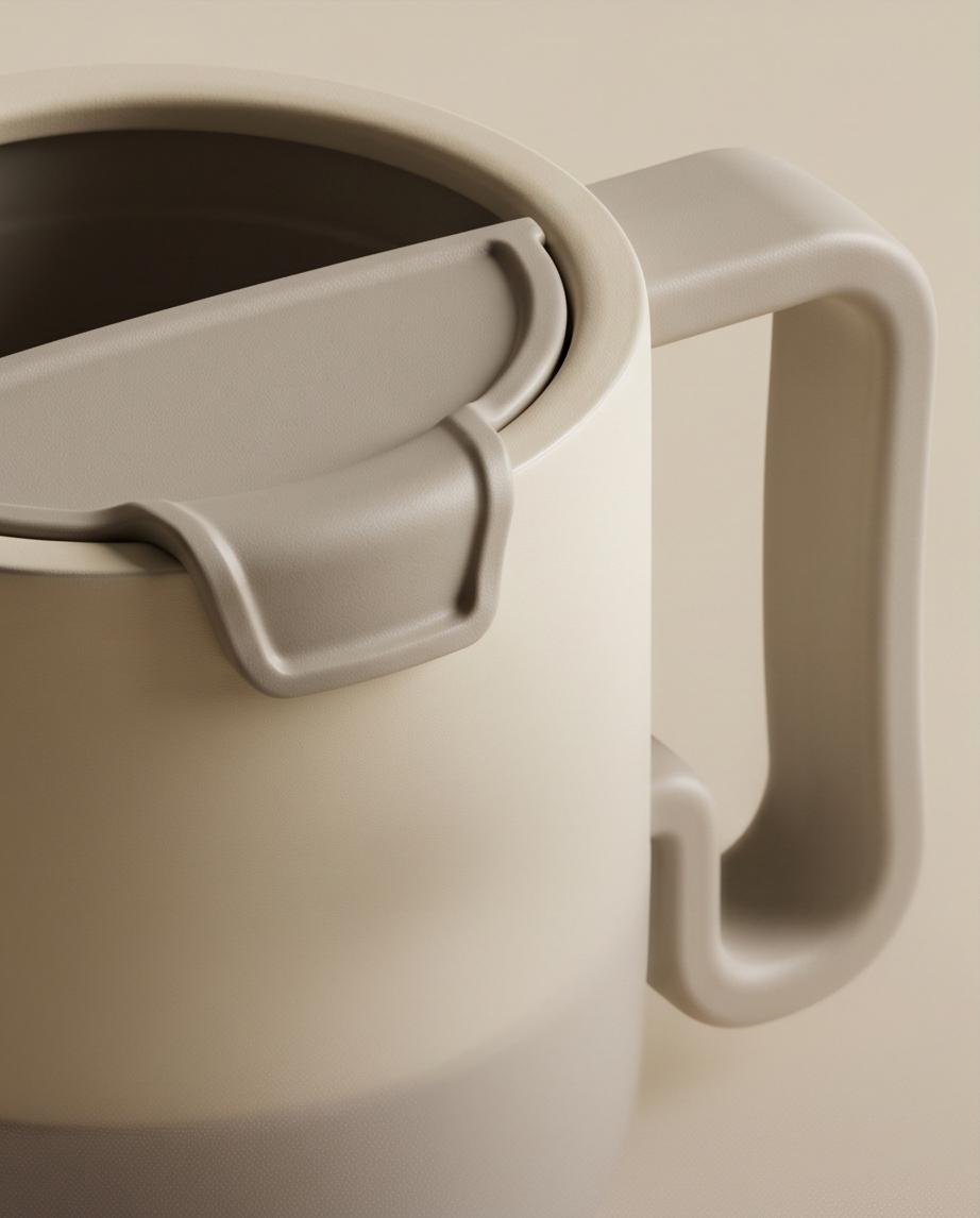 Copo Mug Térmico 500ml - Creme
