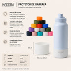 Capa de Silicone para Garrafa Antiderrapante para Copo e Garrafas Hiddra | Roxo 7,5cm