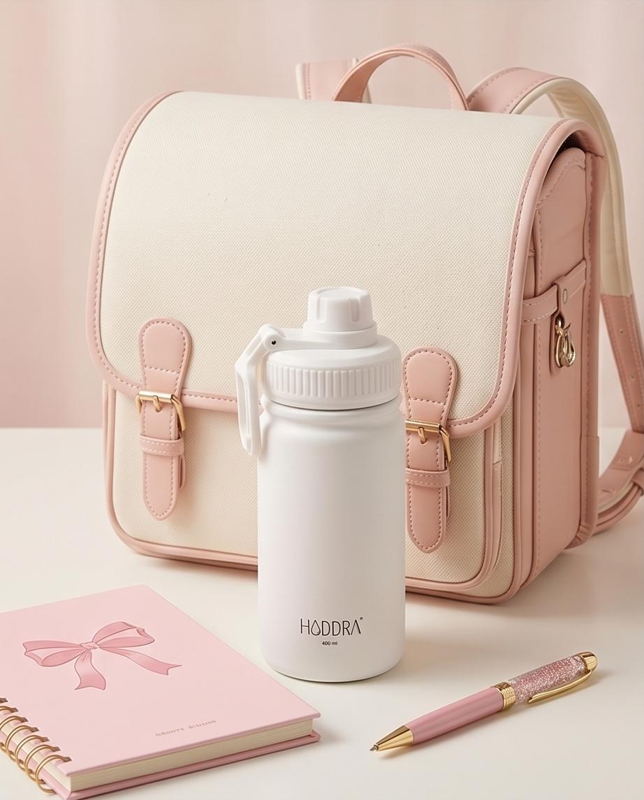 Garrafa Térmica Hiddra Kids 400ml - Branco
