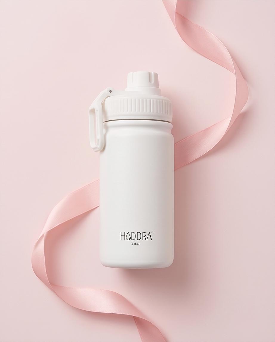 Garrafa Térmica Hiddra Kids 400ml - Branco