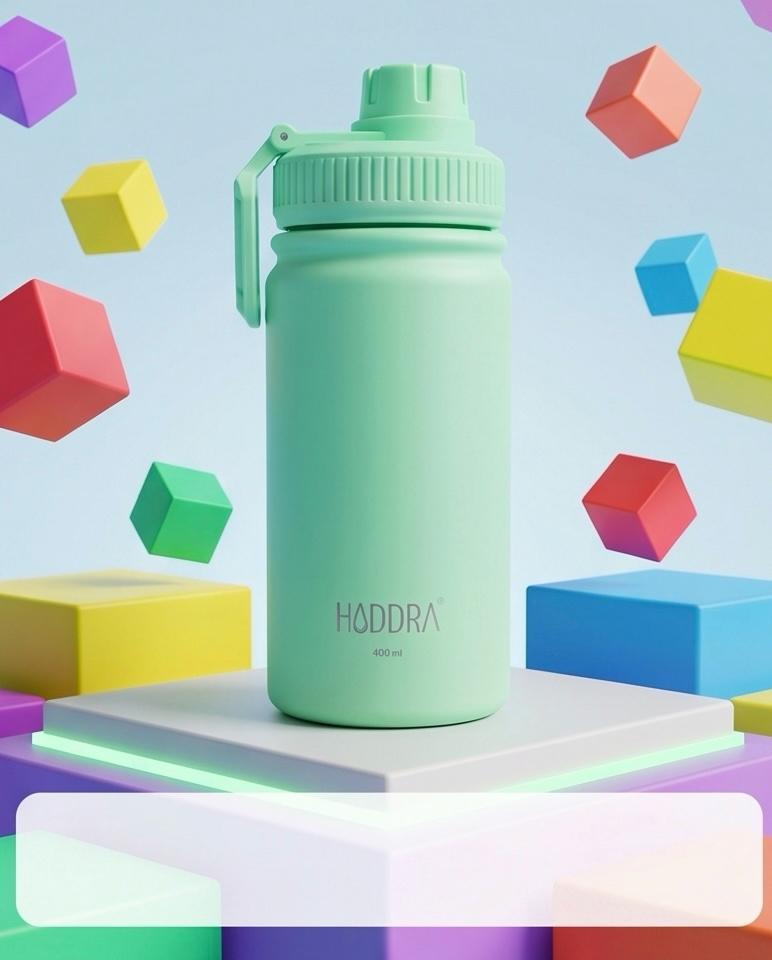 Garrafa Térmica Hiddra Kids 400ml - Verde Claro