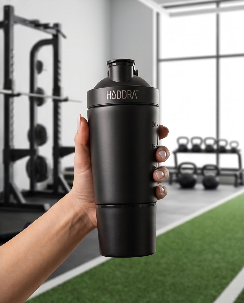 Coqueteleira 600ml Hiddra Motion - Preto