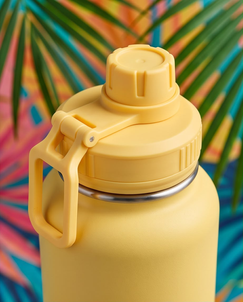 Garrafa Térmica Hiddra 1000ml - Amarelo Claro