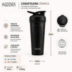 Coqueteleira Térmica Hiddra 600ml - HC610 Vinho