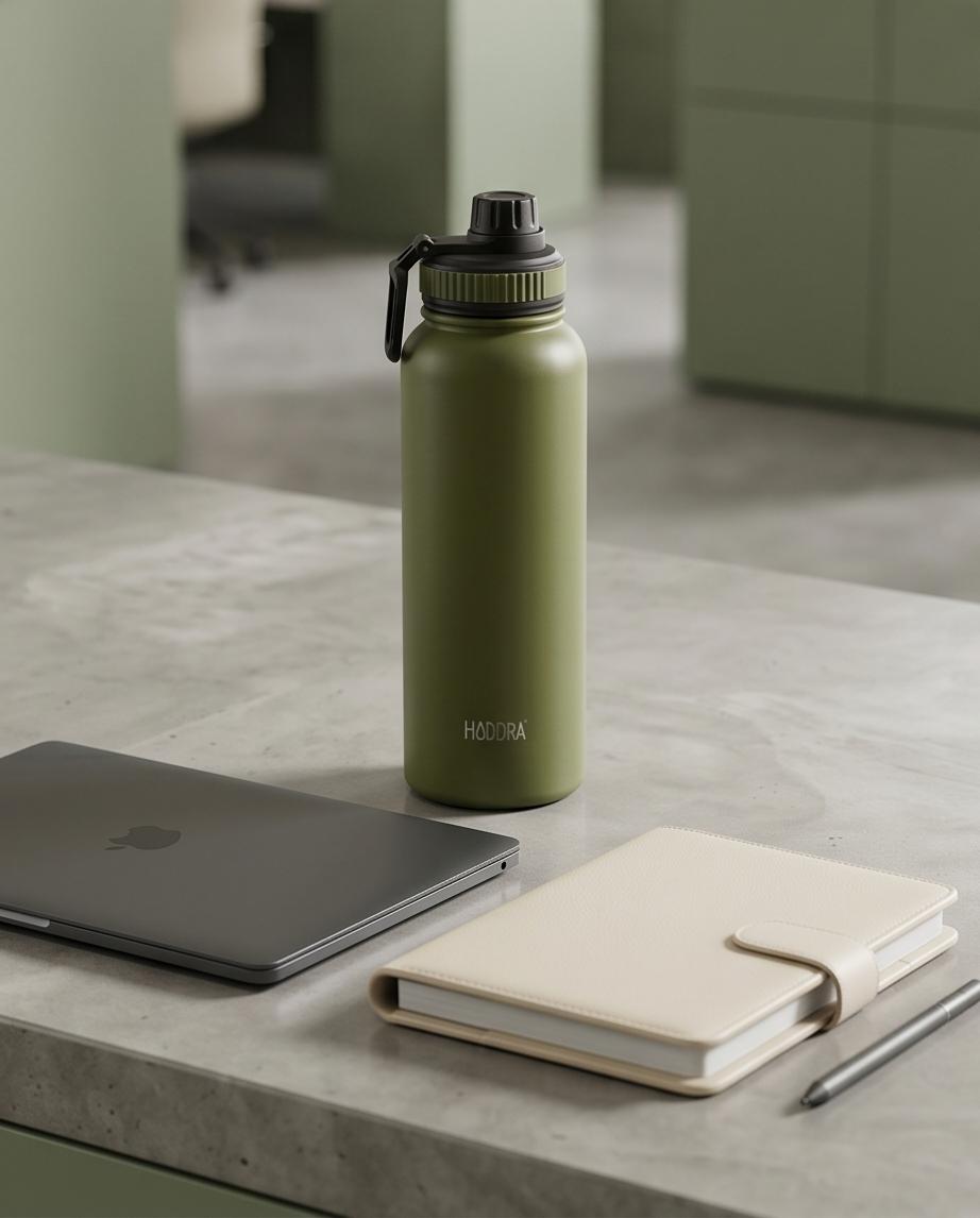 Garrafa Térmica Hiddra - 1200ml | Verde Militar