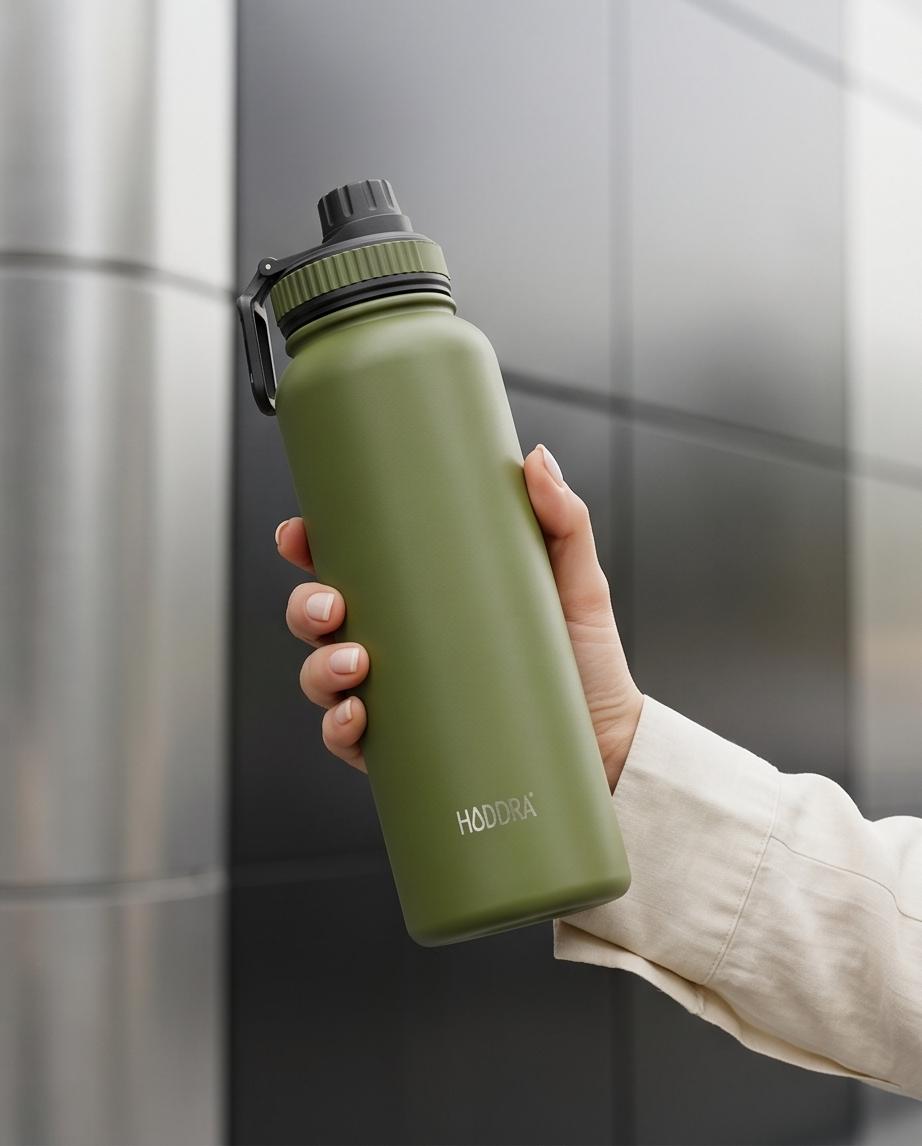 Garrafa Térmica Hiddra - 1200ml | Verde Militar