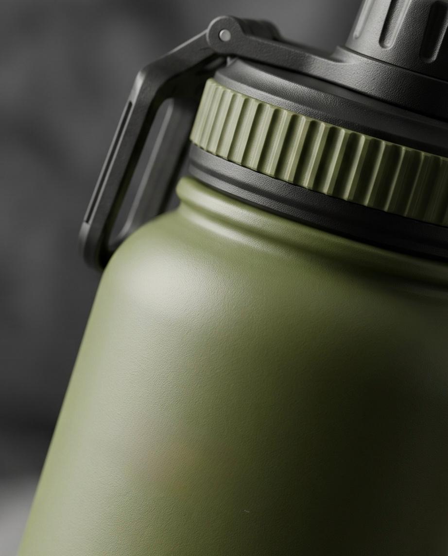 Garrafa Térmica Hiddra - 1200ml | Verde Militar