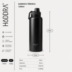 Garrafa Térmica Hiddra - 1200ml | Preto