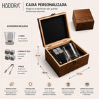 Copo de Vidro Kit Drink 5 Peças Copo Whisky