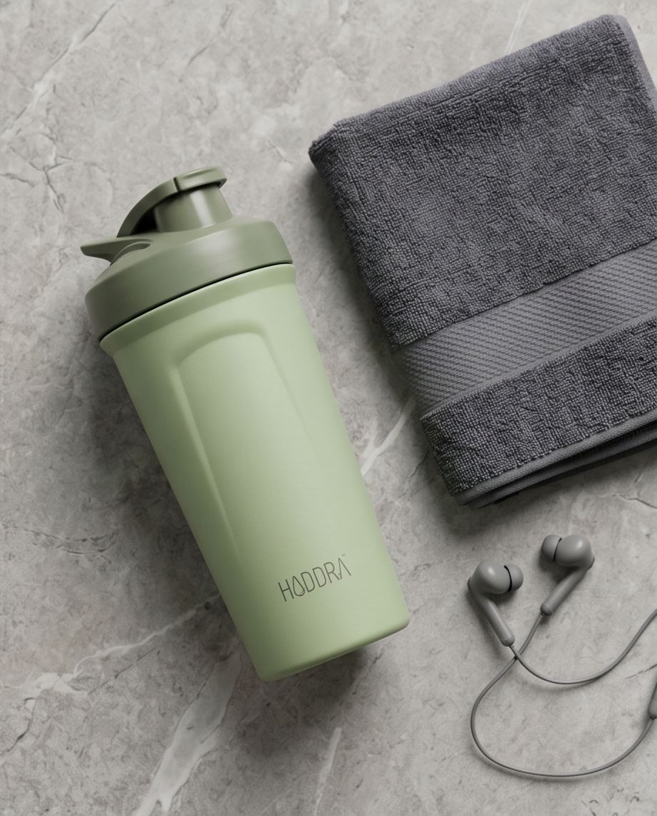 Coqueteleira Térmica Hiddra Vibe 600ml - HC610 Verde Militar