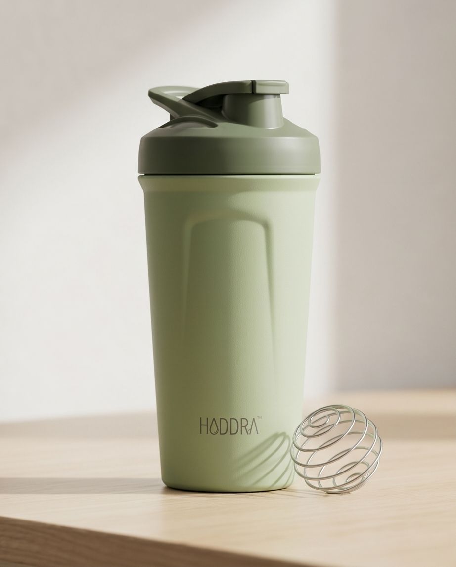 Coqueteleira Térmica Hiddra Vibe 600ml - HC610 Verde Militar