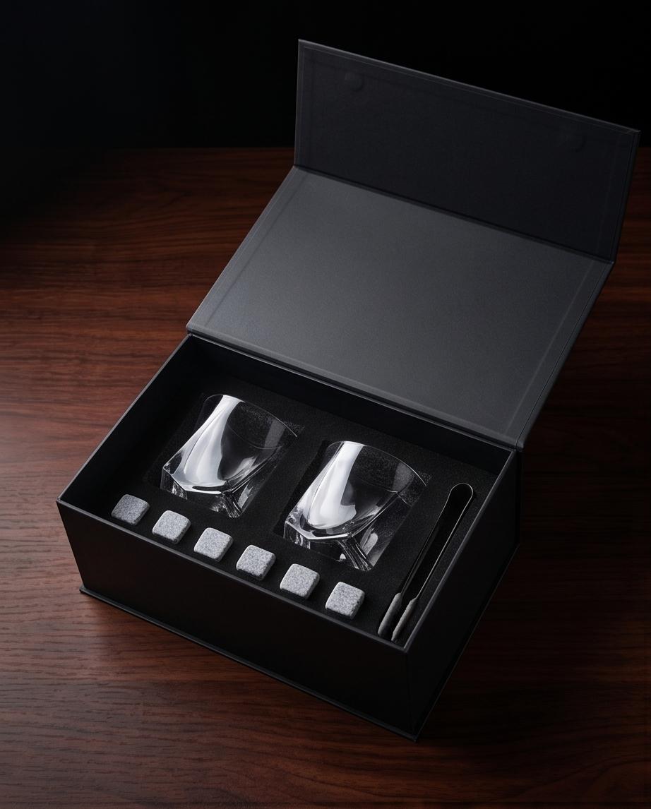 Copo de Vidro Kit Drink 9 Peças para Whisky e Bebidas