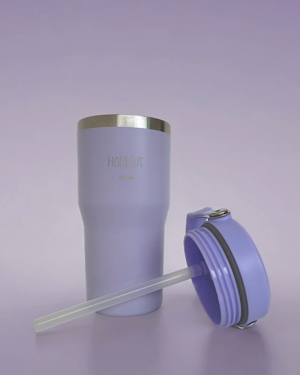 Copo Térmico Hiddra 600ml com Alça e Canudo - Lilás