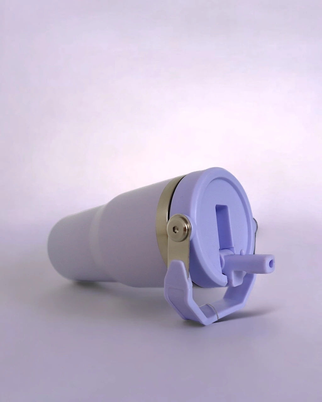 Copo Térmico Hiddra 600ml com Alça e Canudo - Lilás