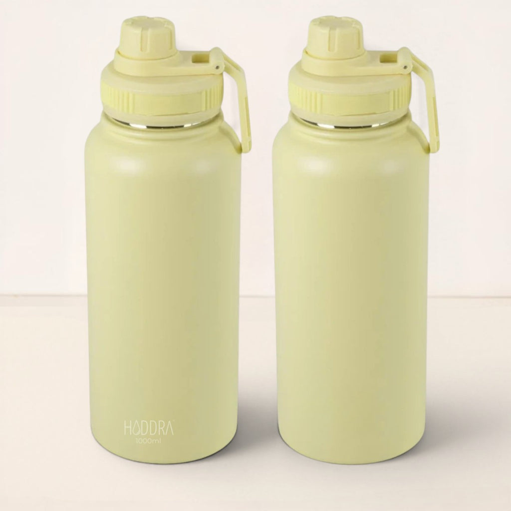 Garrafa Térmica Hiddra 1000ml - Amarelo Claro