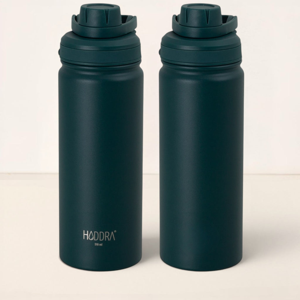 Garrafa Térmica Hiddra Wave - 510ml | Verde Escuro