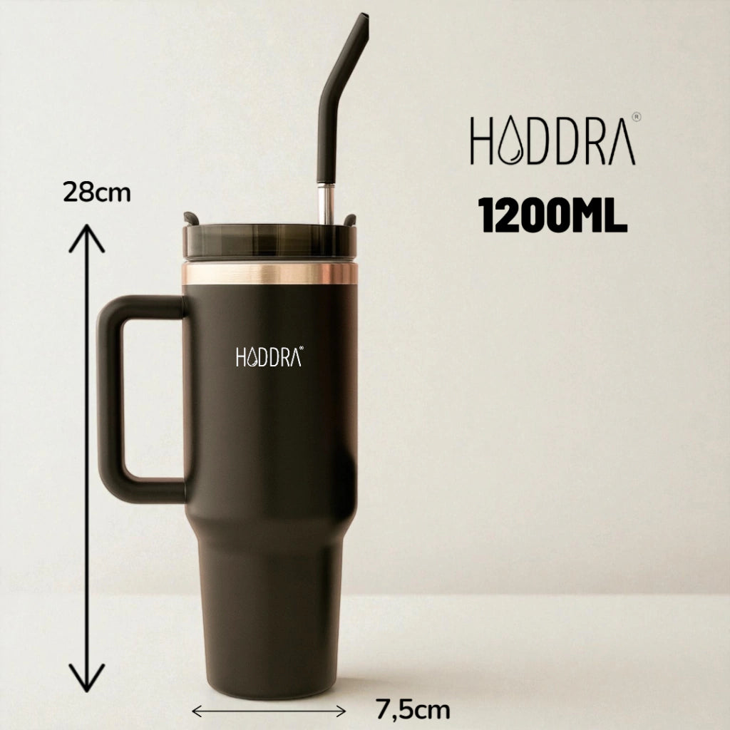Copo Térmico 1200ml Coleção Jardim Secreto Hiddra - Champanhe