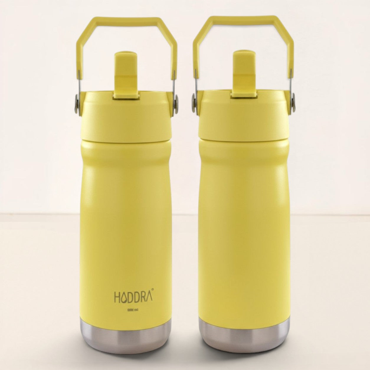 Garrafa Térmica Hiddra 550mL com Canudo  | Amarelo