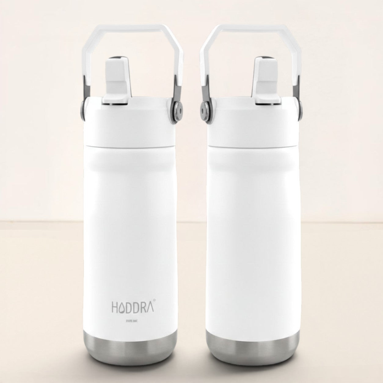 Garrafa Térmica Hiddra 550mL com Canudo  | Branco